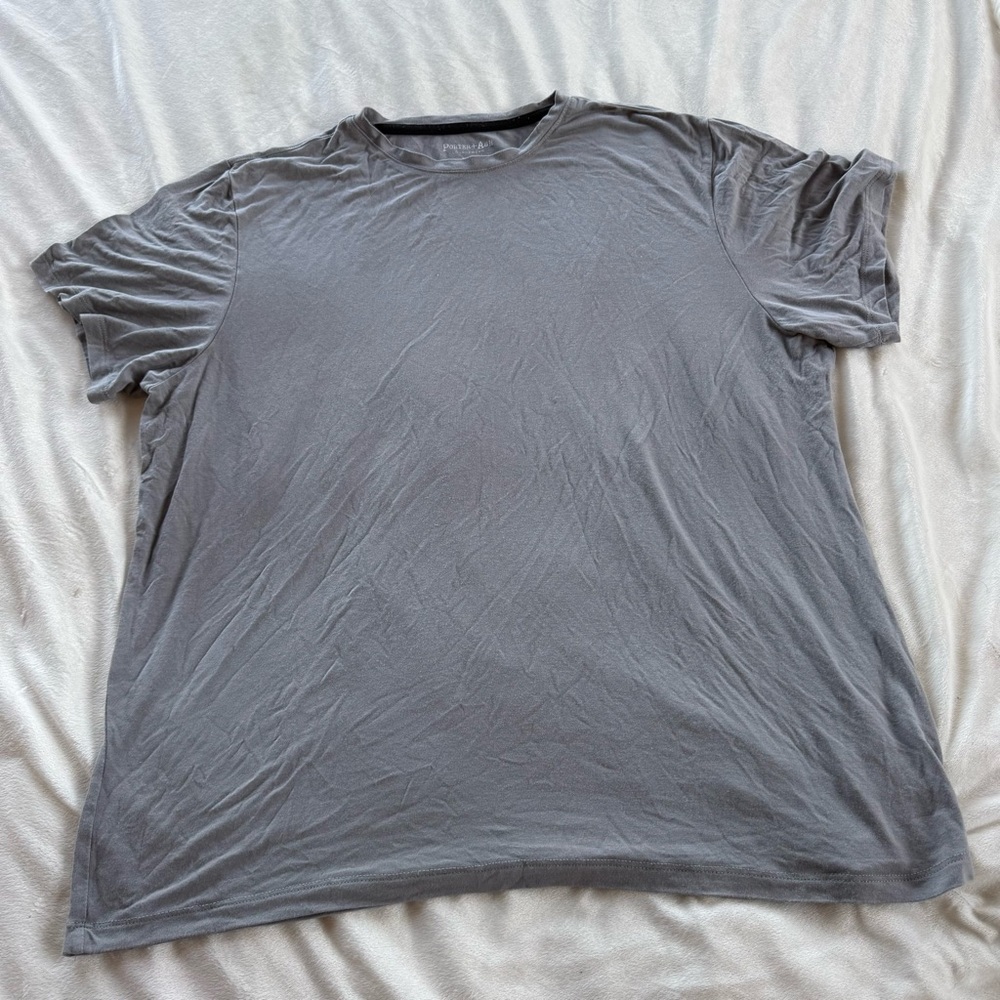 Porter+Ash men’s gray Short Sleeve Crew Neck Tee Soft Fabric loungewear